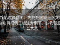 17c影院像拼图：先找截图缺上下文吗这块再把例子标注为例子，17影院是什么意思